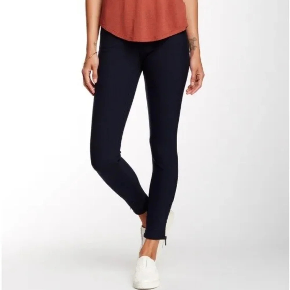 rag & bone "zipper capri" Ankle jeans size 27 exposed zipper in midnight